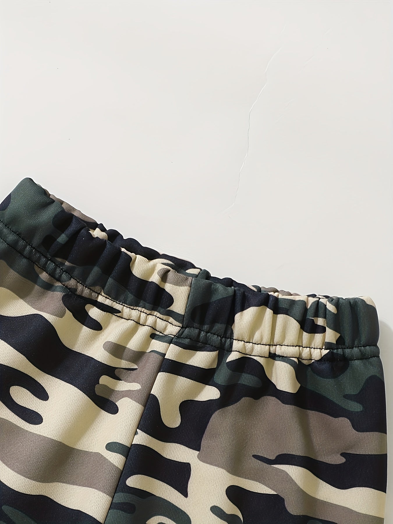 Boy's Casual Hoodie With Slogan + Camo Pants For Autumn & Winter Daily And Outdoor Wear