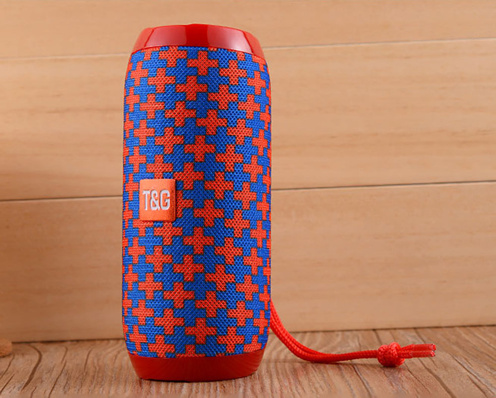 TG117 Wireless Speaker with Subwoofer, 3D Surround Sound, Portable Outdoor Speaker, Supports TF Card/U Disk, TWS, Hands-Free Calling, Compatible with Mobile Phones/Tablets, Built-in Microphone, T&G