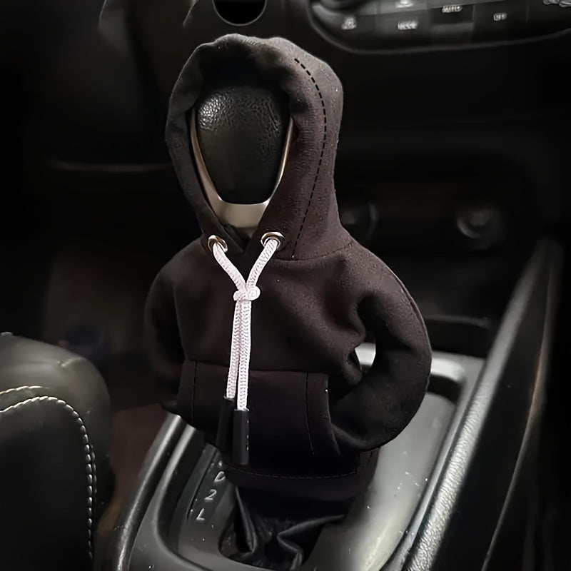 Mini Car Gear Shift Cover Hoodie Car Gear Shift Cover, Interior Accessories Shift Knobs Fashionable Shirt Trim