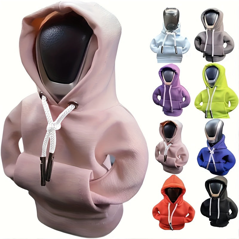 Mini Car Gear Shift Cover Hoodie Car Gear Shift Cover, Interior Accessories Shift Knobs Fashionable Shirt Trim