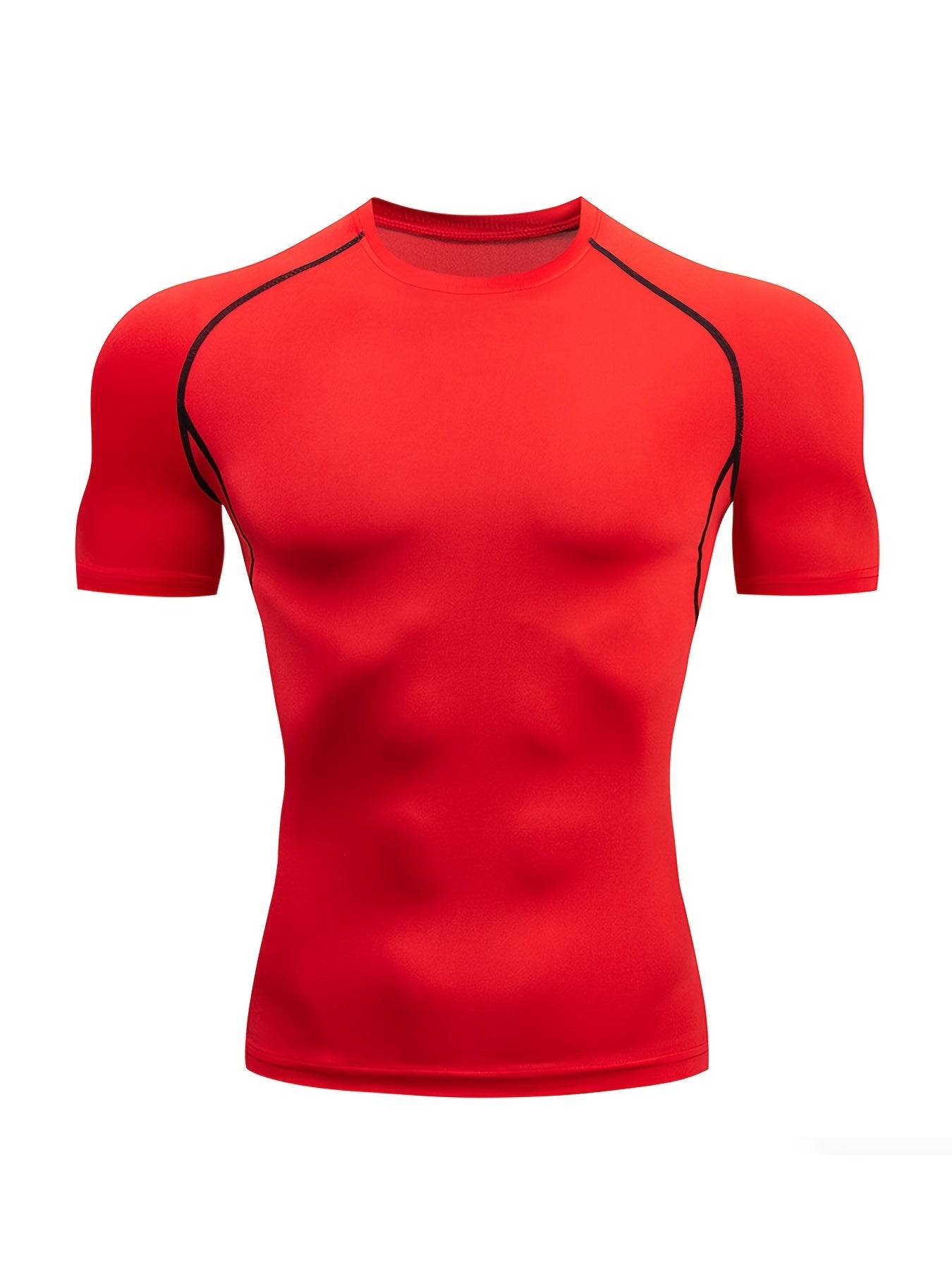 Quick-Drying Men's Base Layer Top for Outdoor Training - High Stretch & Breathable