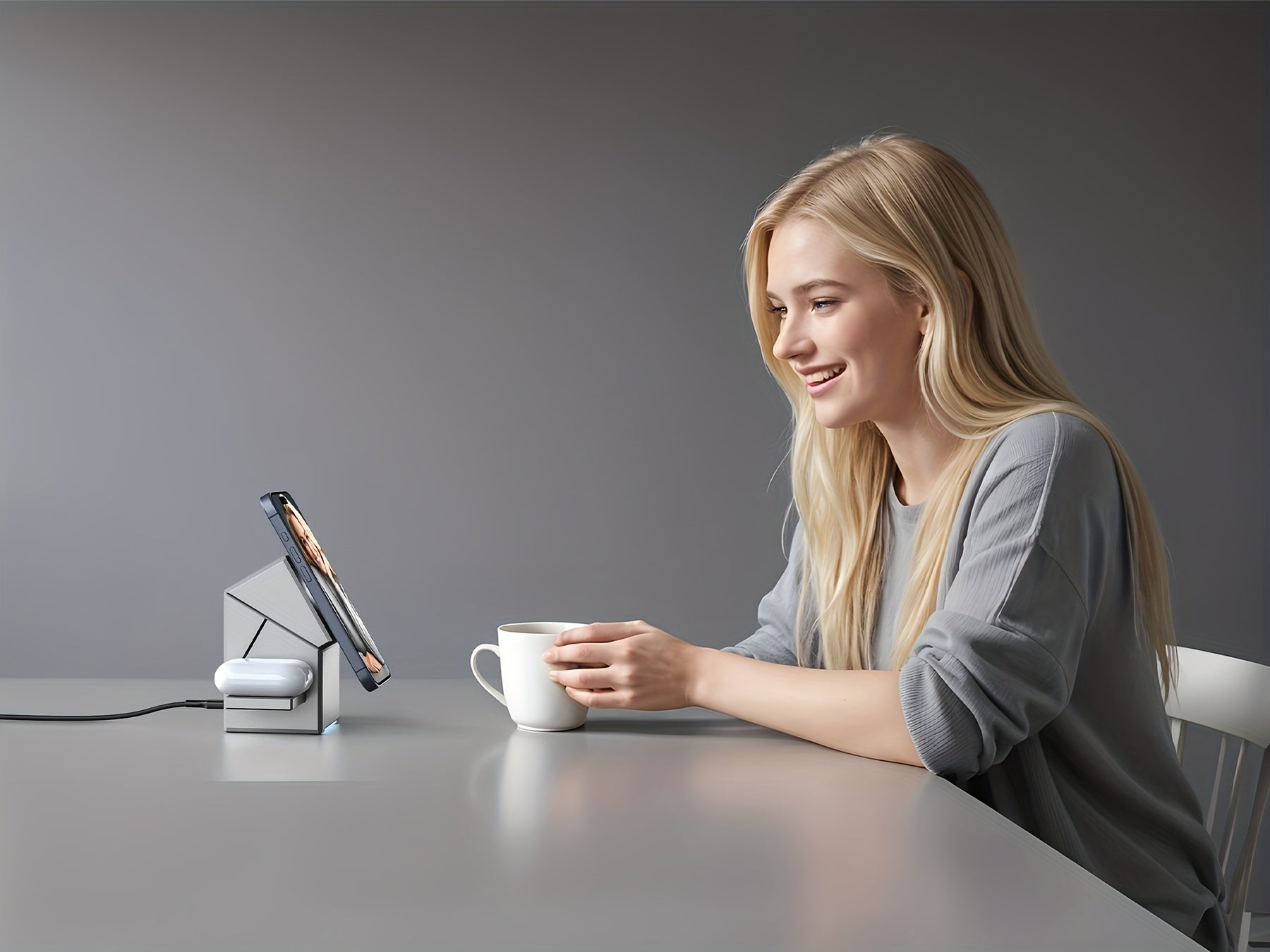 ZEEHOO CubeTrick-X 3-in-1 Magnetic Wireless Charging Station With 30W Charger, All-in-One Charger For IPhone 15 14 13 12, For Samsung S24/S24/S22/S21, For Pixel, For Apple Watch & Smart Watch, For AirPods & Earbuds, 15W Qi2 F