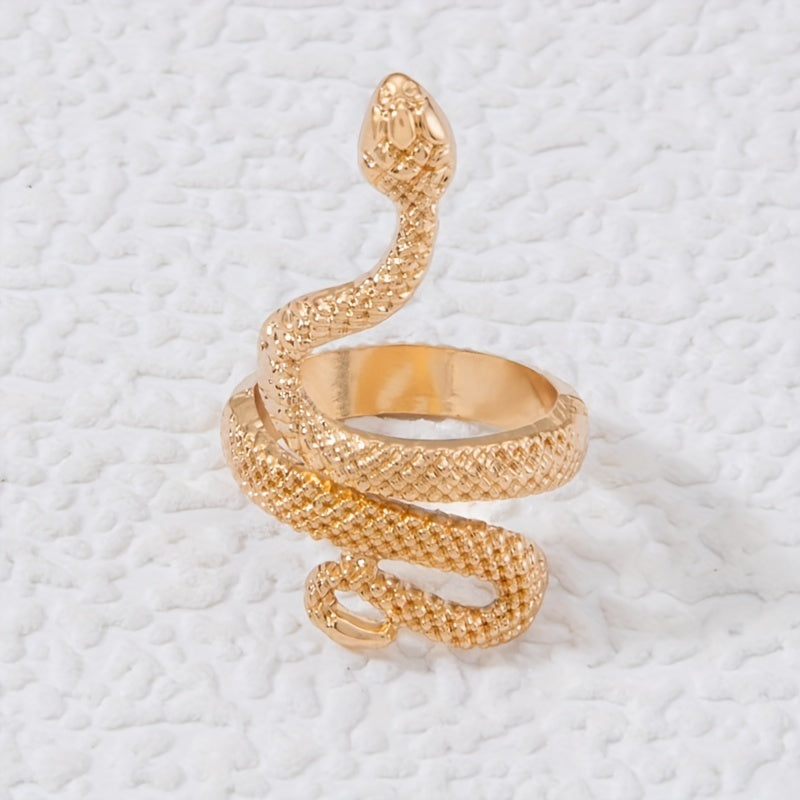 Snake Ring Punk Style Animal Design Hand Jewelry For Men Women Unisex Jewelry