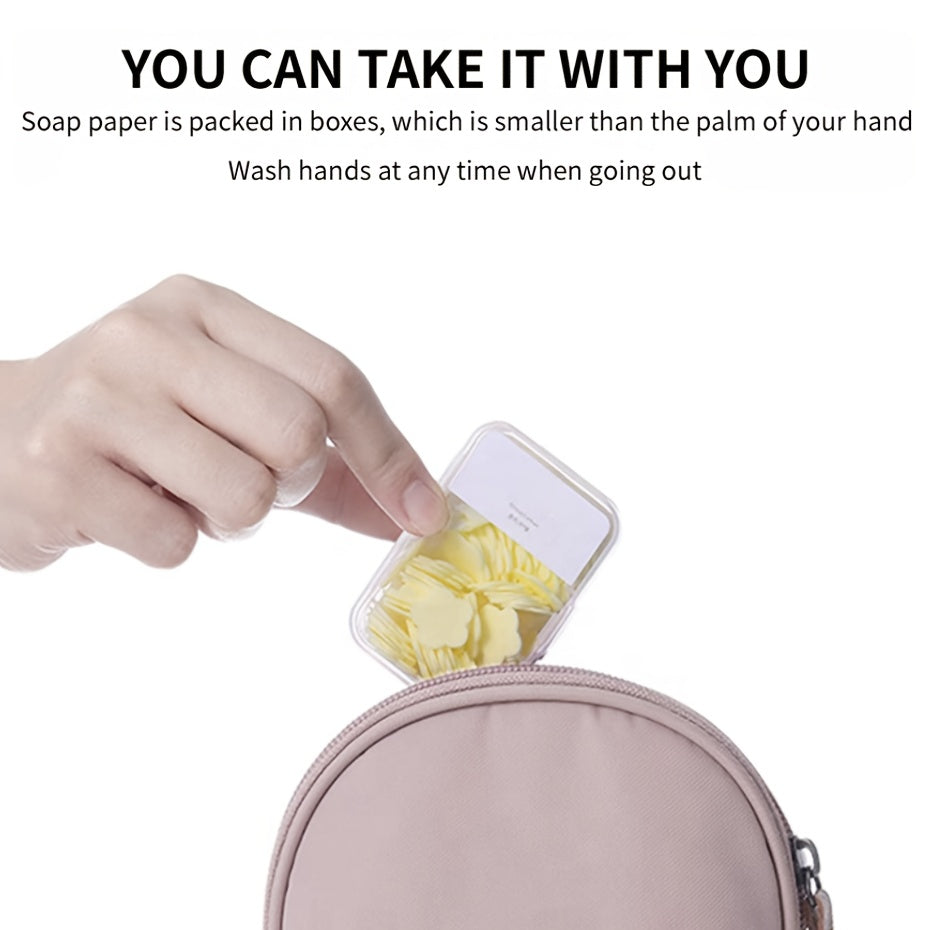 200pcs Portable Hand Washing Soap Sheets - Convenient and Hygienic Solution for Outdoor Activities and Travel