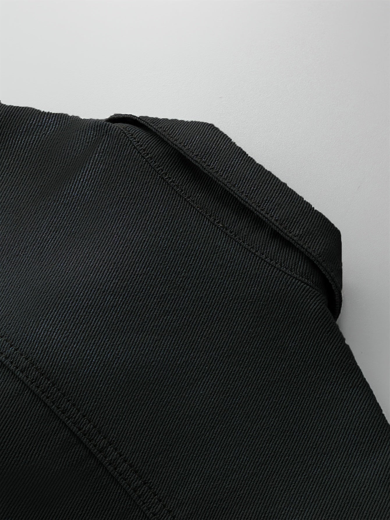 Men's Ripped Lapel Pocket Casual Denim Jacket