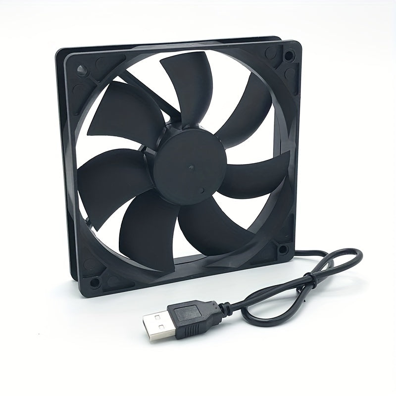 USB Case Fan Router Top Box Cooling Fan 12cm Mute 8CM Cooling Fan 5V Computer Fan
