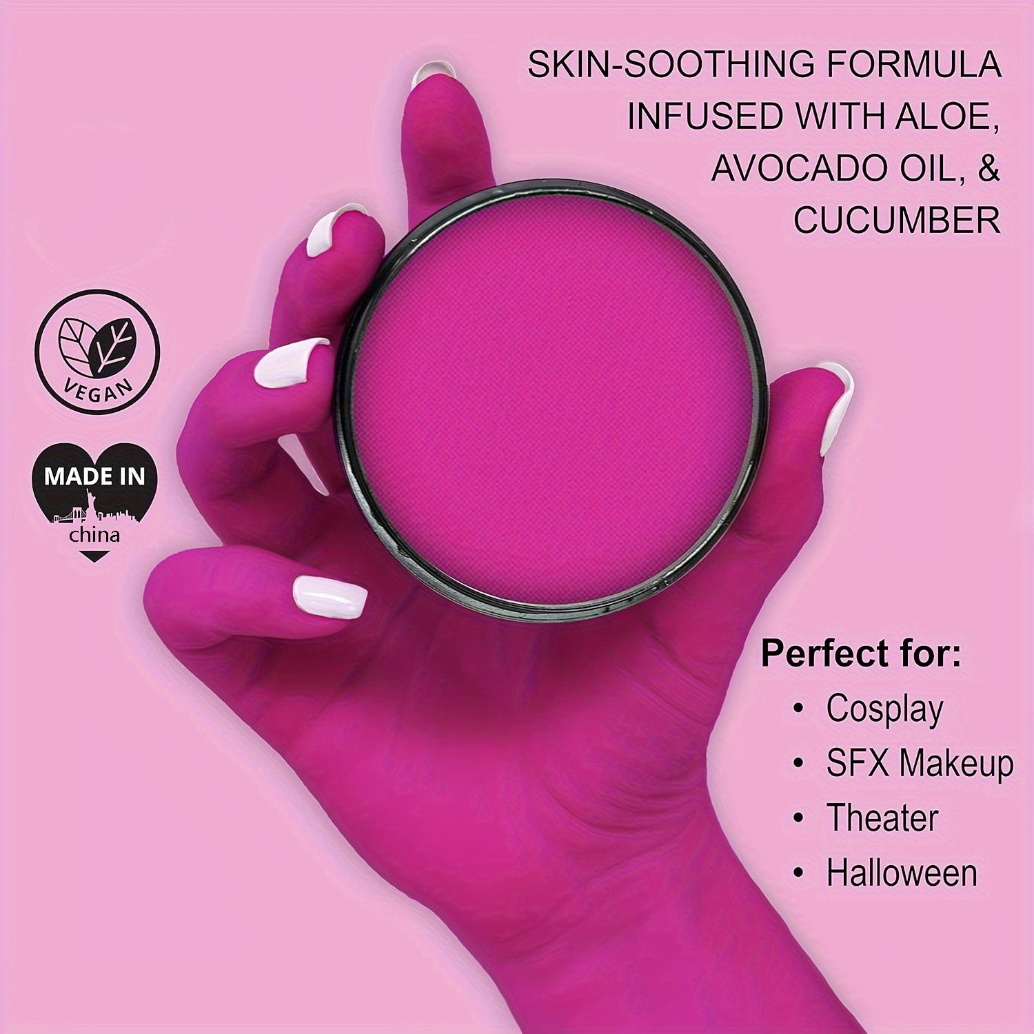 Perfect For Stage & Screen Performances, Face & Body Paint, Special Effects, Beauty, Cosplay & Halloween Makeup Water Activated Face Paint & Body Paint