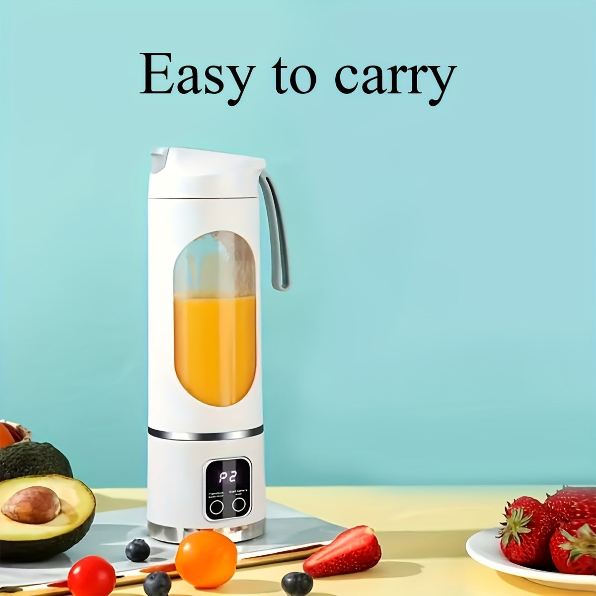 Portable USB-Rechargeable Blender & Juicer - Easy Clean, Perfect for Fruit & Vegetable Drinks, Milkshakes - 10.14oz to 16.91oz Capacity