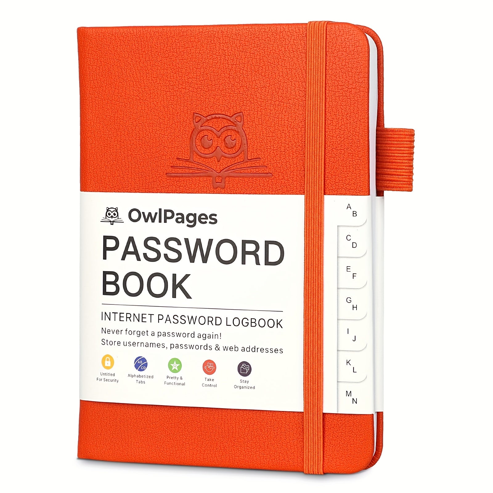 Password Book With Alphabetical Tabs. Hardcover Password Keeper Notebooks For Seniors, Internet Password Logbook Journal, Address Organizer For Computer &amp; Website Logins, Pocket Size