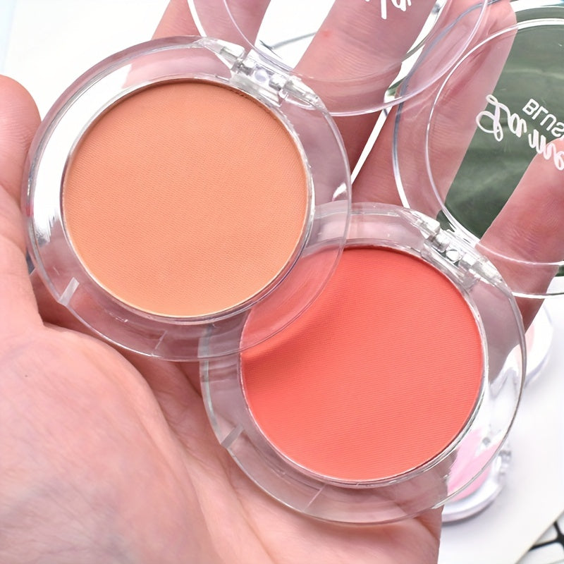 6 Colors Lightweight Matte Finish Milk Tea Blush Powder - Long-Lasting Blush for Contouring and Natural Cheek Enhancement with Buildable Coverage - Perfect for Everyday Makeup Looks