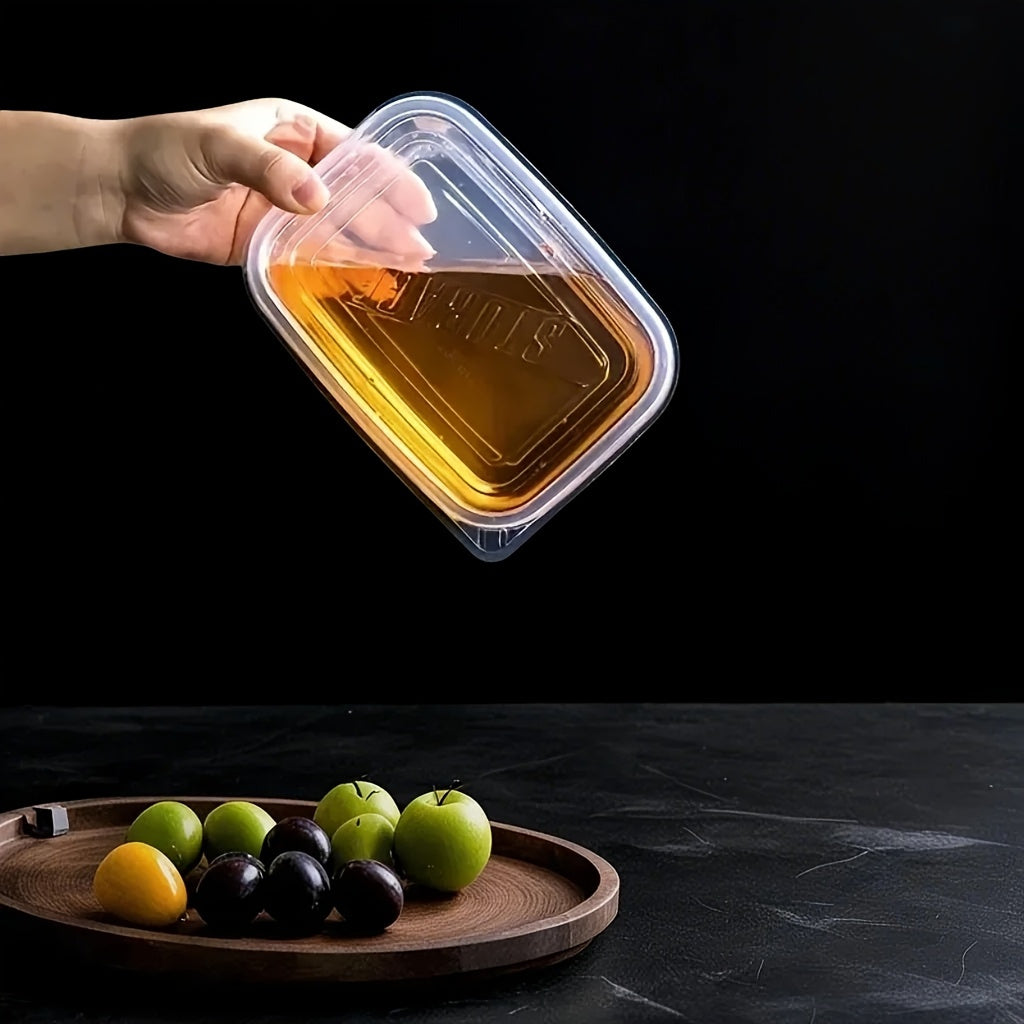 10pcs Stackable Food Storage Containers with Lids, BPA-Free Plastic Lunch Boxes, Suitable for Grains, Meat, Fruits, and Vegetables - Dishwasher and Microwave Safe