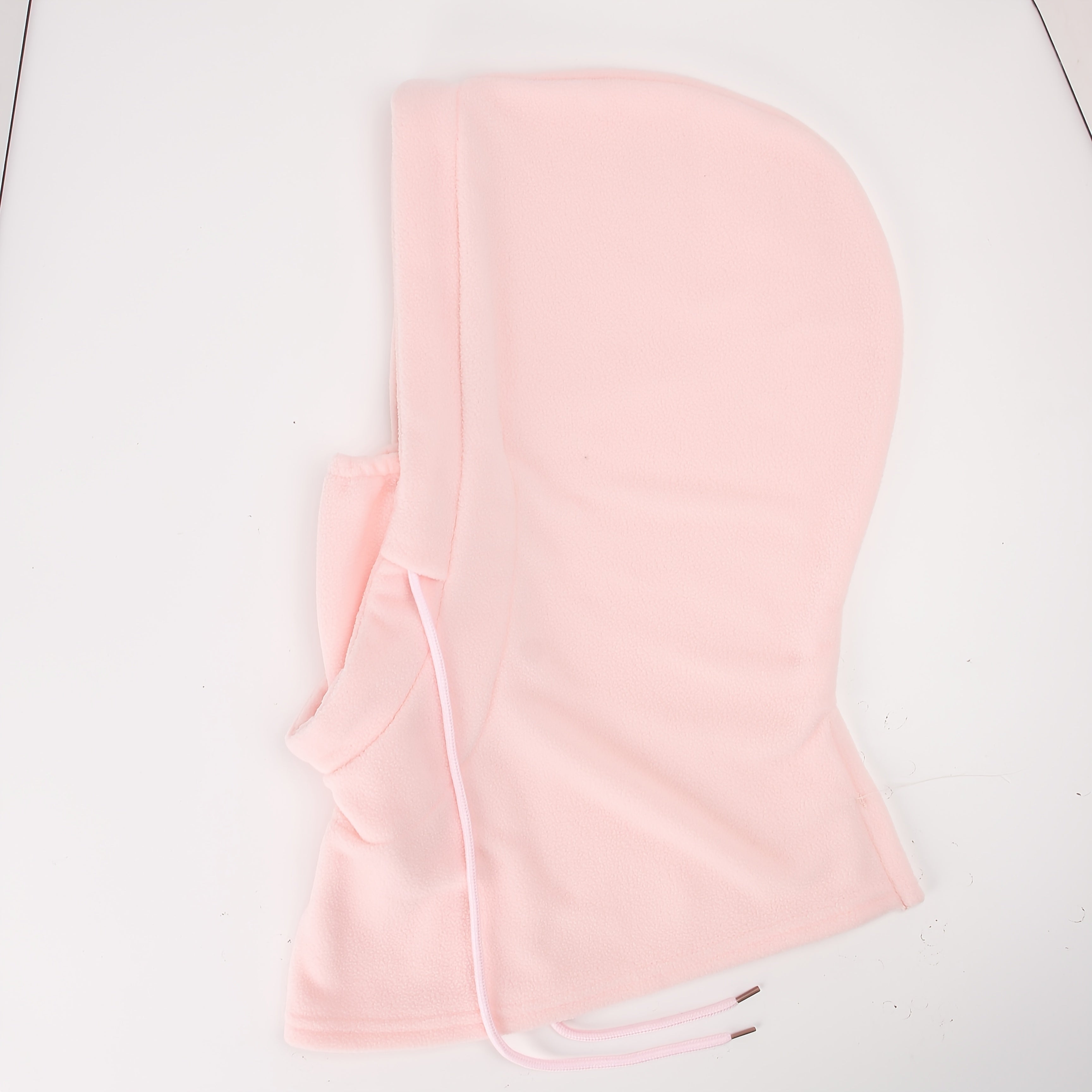 [Warm Balaclava] Warm & Comfortable Balaclava | Soft Solid Color Winter Outdoor Face Mask Neck Cover - Windproof for Motorcycle Cycling, Skiing, Cold-Proof Thick Polyester (Black, Pink, Khaki)