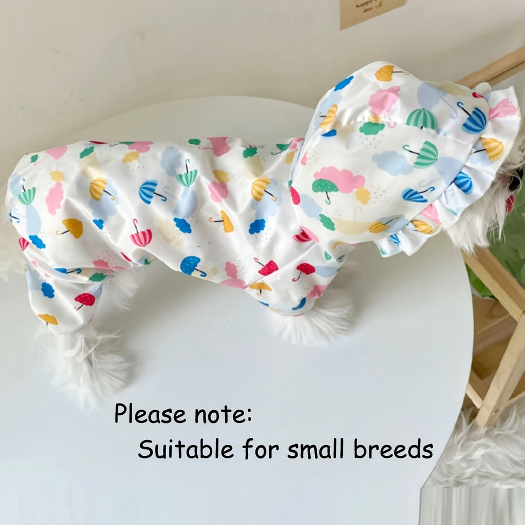 Waterproof Pet Raincoat For Small Dogs - Cute And Functional Outdoor Dog Apparel