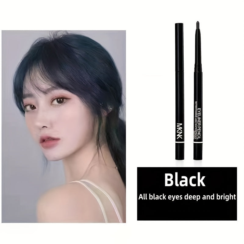 Long-Lasting Vibrant Waterproof Eyeliner Pencil - High Pigment, Gentle on Eyes, Smudge-Proof, Easy to Apply, Cruelty-Free Makeup Tool for Women
