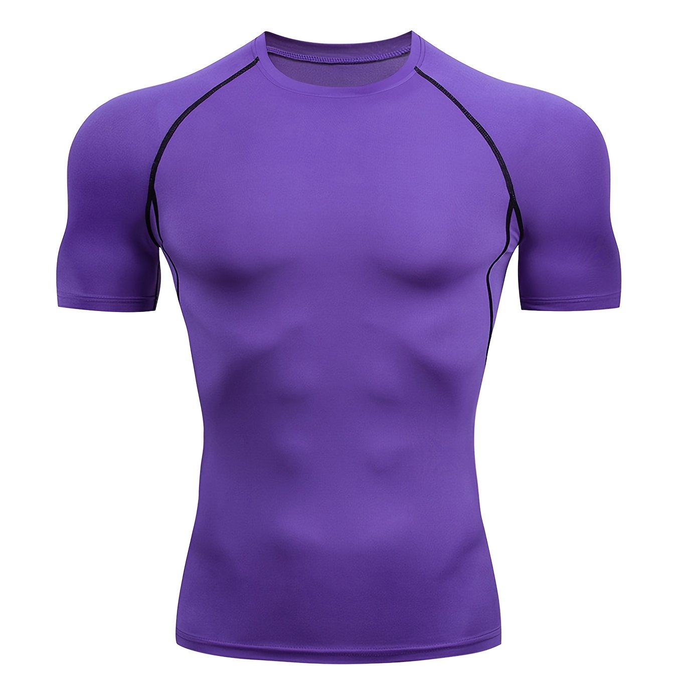 Quick-Drying Men's Base Layer Top for Outdoor Training - High Stretch & Breathable