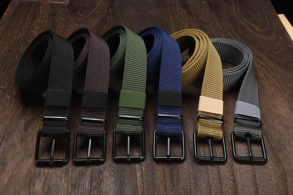 Men's perforated canvas belt with needle buckle, student youth Korean version, versatile denim belt, extended Women's trendy