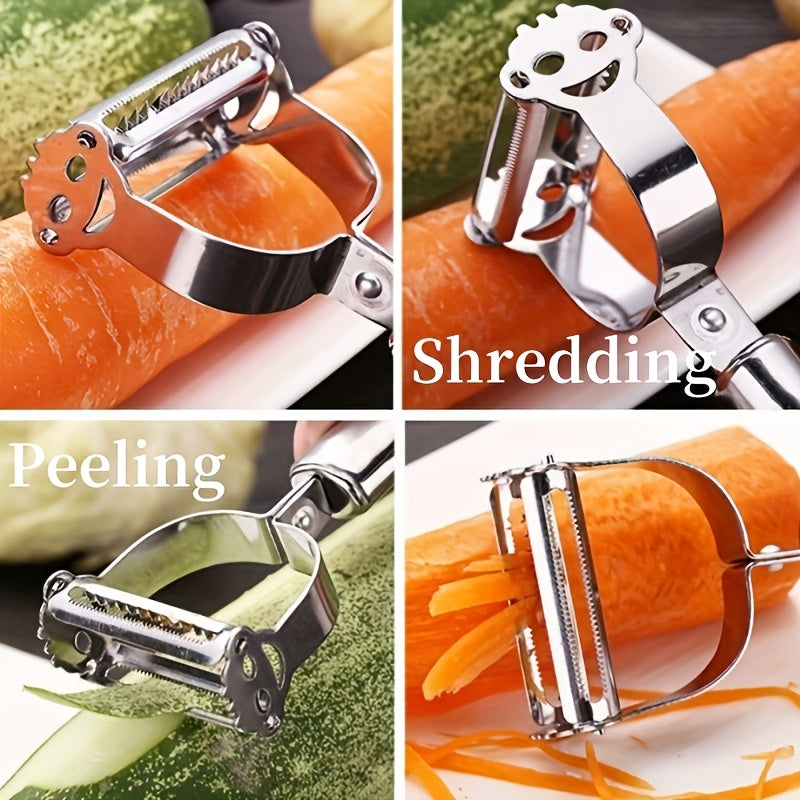 A Versatile Fruit And Potato Grater Made of Stainless Steel, Perfect for Dining And Unwinding, A Manual Kitchen Ideal for Restaurants.