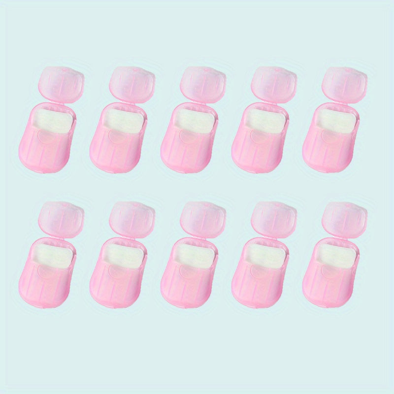 1 Box/4 Boxes, Disposable Soap Bars, Boxed Portable Hand Washing Tablets, Mini Soap Sheets for Travel