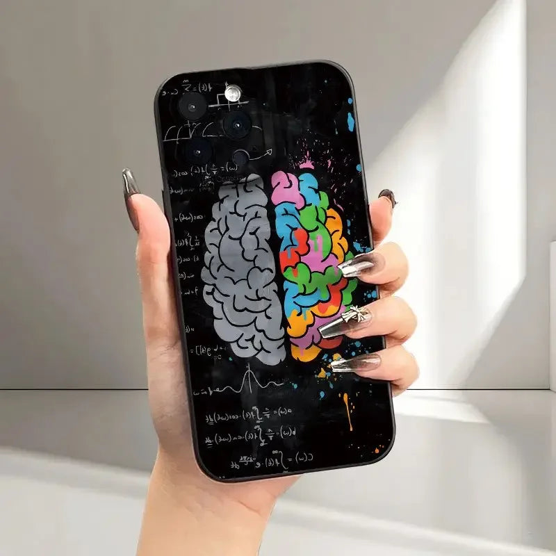 2025 New Customized Cartoon Pattern Matte Perforated TPU Phone Case for iPhone 17/16/15-High Shock Resistant Mobile Accessories