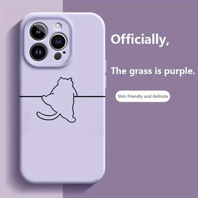 2025 New Customized Cartoon Pattern Matte Perforated TPU Phone Case for iPhone 17/16/15-High Shock Resistant Mobile Accessories