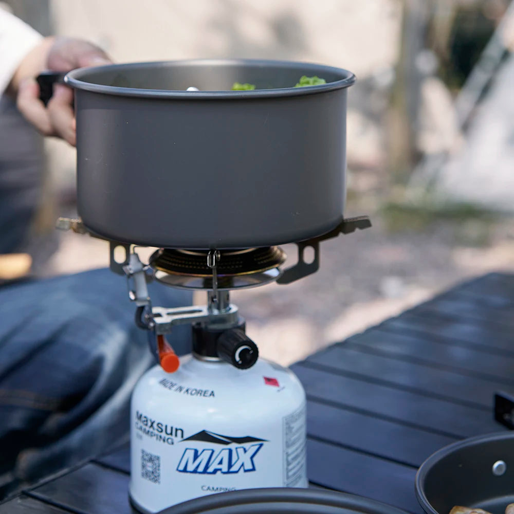 Pandatou Big2.6L High Quality Portable Aluminum Pot Camping Tourism Cooker Equipment Folding Easy Equiped Outdoor Large Capacity