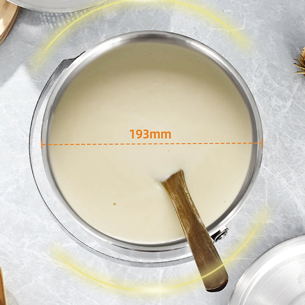 Portable Cooking Pot Soup Pot Home Oil Pot Stainless Steel Camping Pot with Lid Handle for Cooking Home Commercial