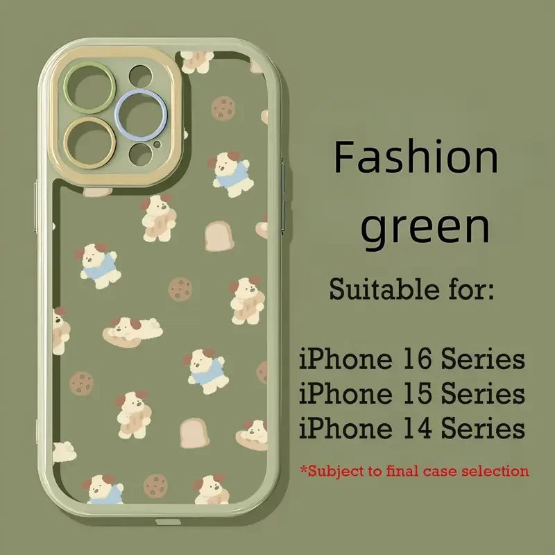 2025 New Customized Cartoon Pattern Matte Perforated TPU Phone Case for iPhone 17/16/15-High Shock Resistant Mobile Accessories
