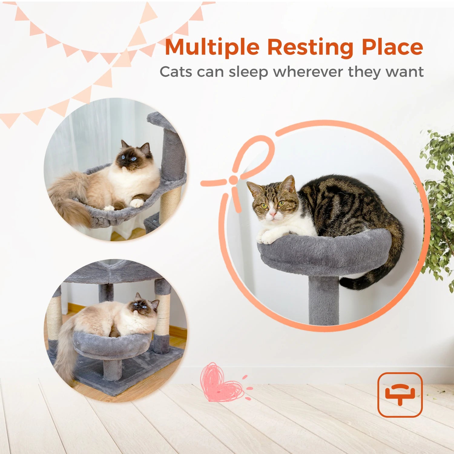 Domestic Delivery Multi-Level Cat Tree Tower Climb Furniture Scratching Post for Indoor House Pet Supplies Kitten Toy Cozy Condo