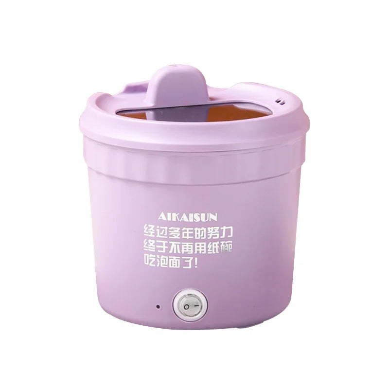 Electric Cooking Pot 450W Pot Multifunctional Rice Cooker Hot Pot Instant Noodles Porridge Omelette Quick Food Pot Frying Pan