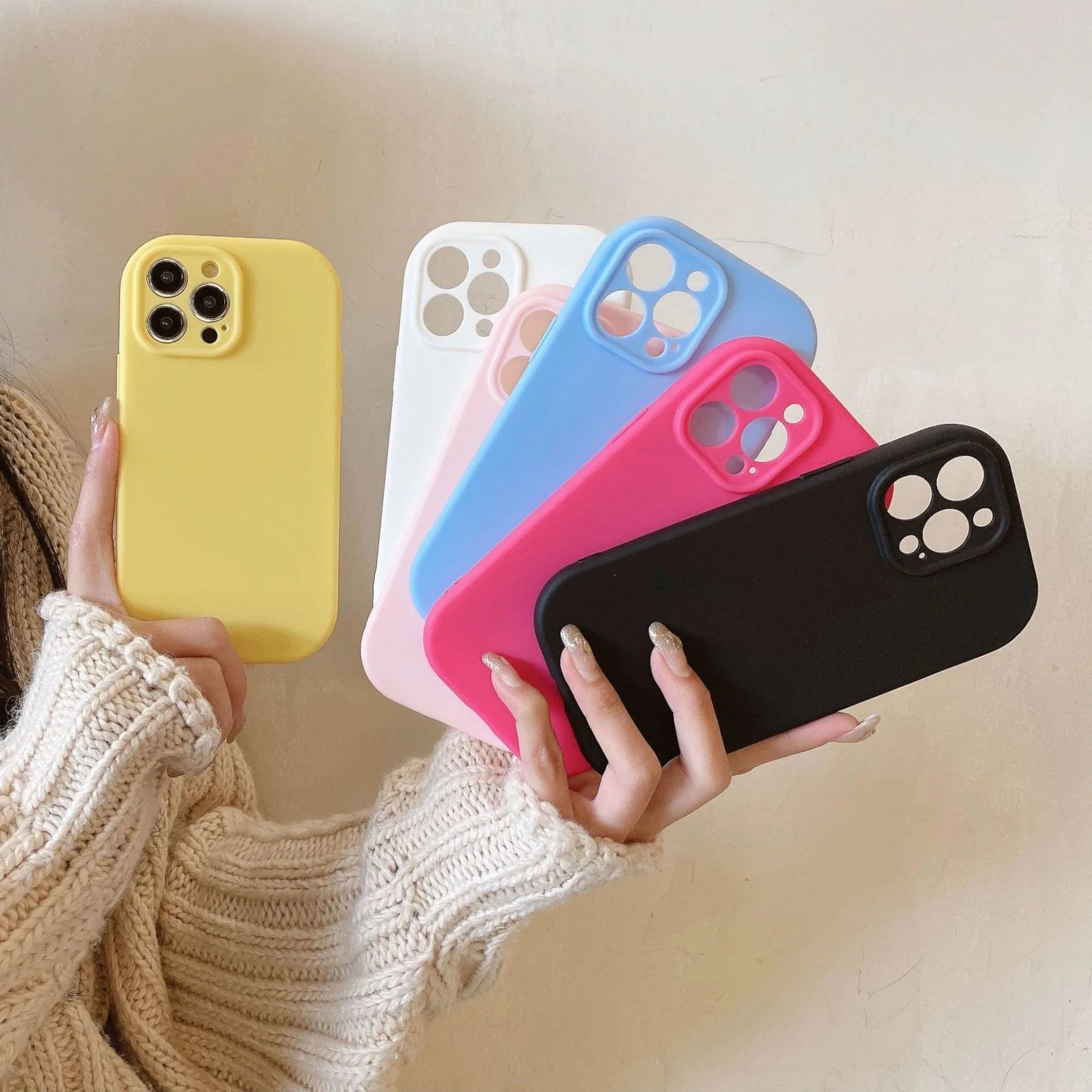 Customized Ultra-Thin Luxury Silicone TPU Mobile Phone Case for iPhone 17/16/15 Plus Full Coverage Protective Phone Accessories