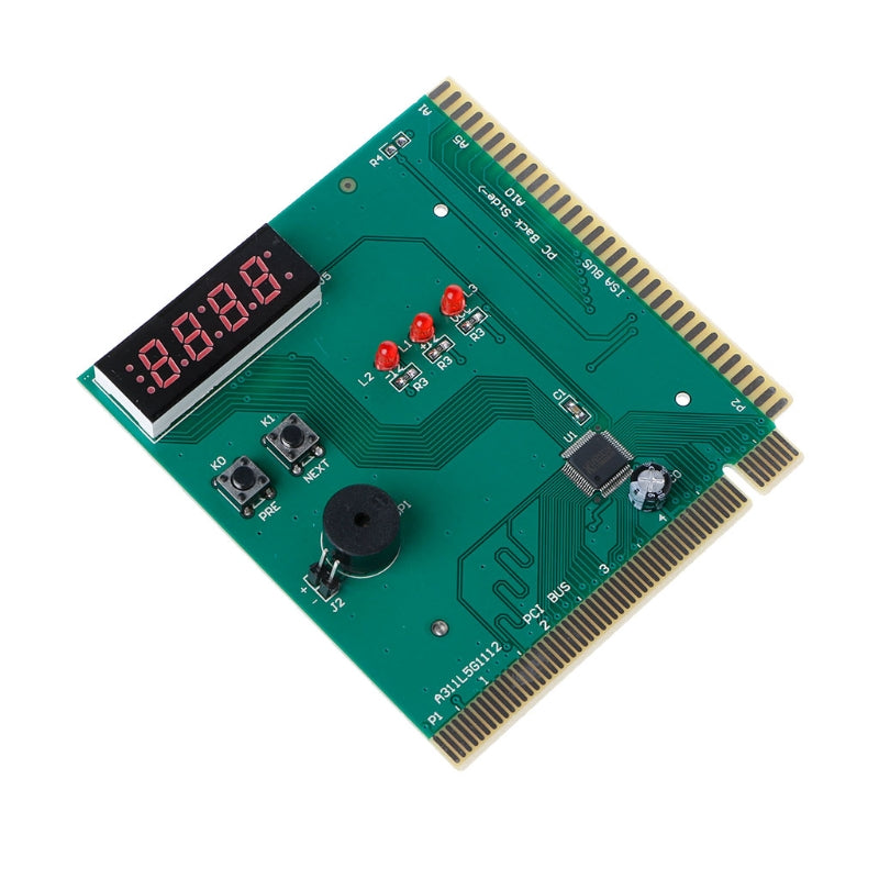 PCI & ISA Motherboard Analyzer Diagnostic Display 4-Digit Computer Debug Post Card