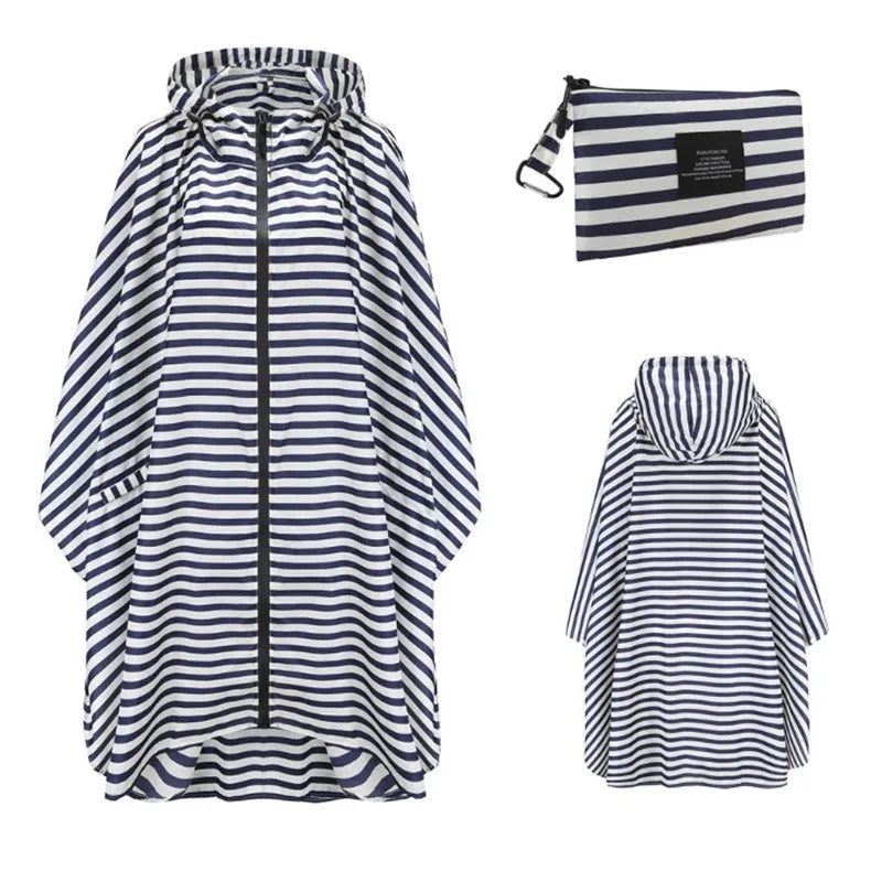 Women Men Poncho Raincoat Waterproof Tent Cover Wear Outdoors Hiking Biker Rain Coat Jacket Zip Cloak Trench