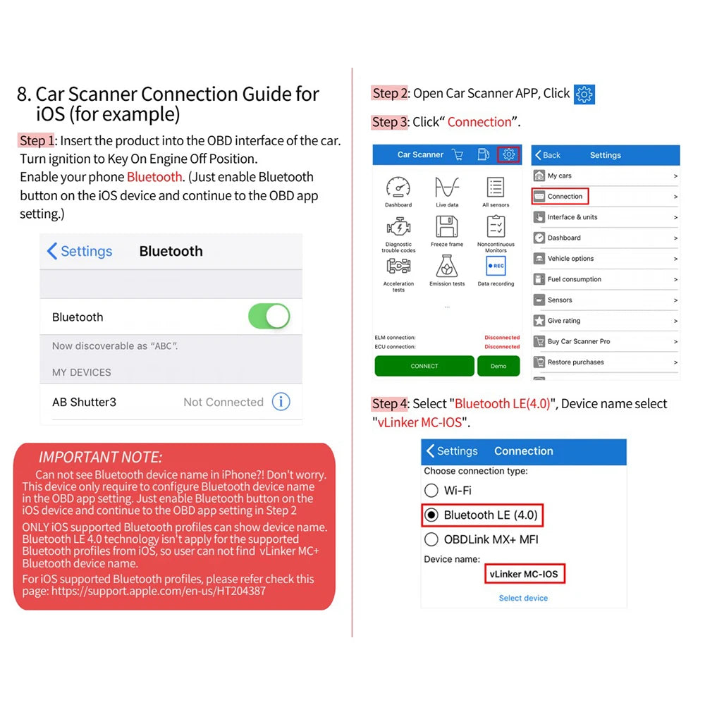 Vgate Vlinker MC V2.2 iCar Pro Bluetooth 4.0 WIFI OBD2 Scanner For Android IOS Auto Code Reader OBDII Tool PK V1.5 ELM327