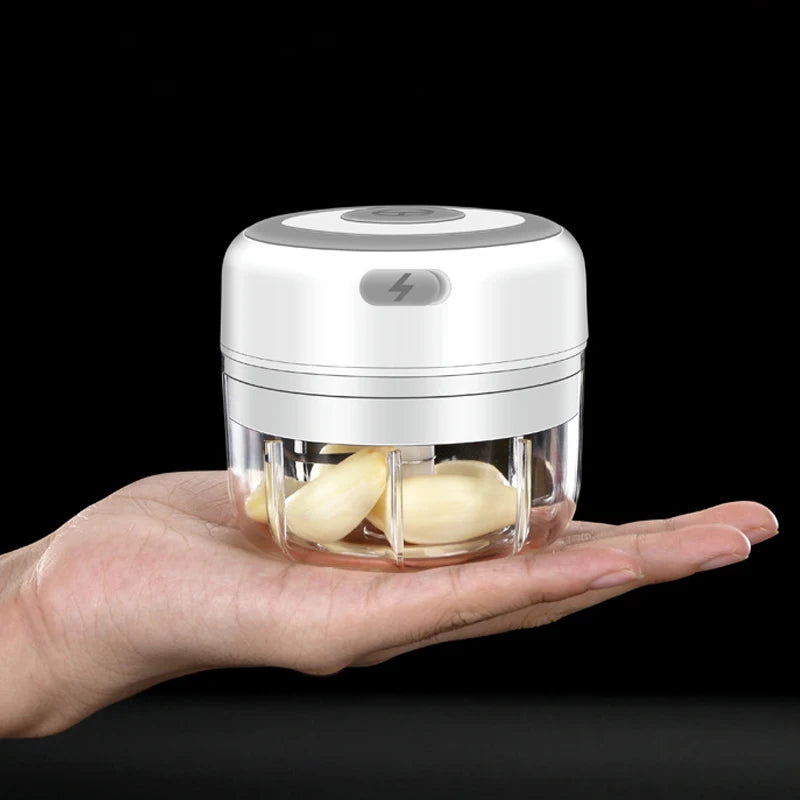 Electric Mini Garlic Masher USB Garlic Chopper Machine Ginger Vegetable Crusher Food Vegetable Processor Chili Chopper Masher