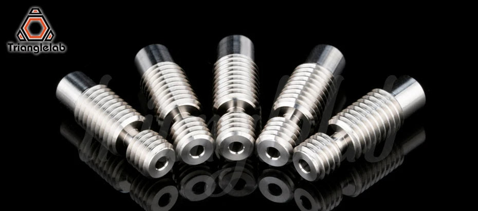 trianglelab GRADE5 V6 titanium alloy heatbreak  1.75MM for VOLCANO V6 HOTEND for Carbon fiber wear resistance 3D printer