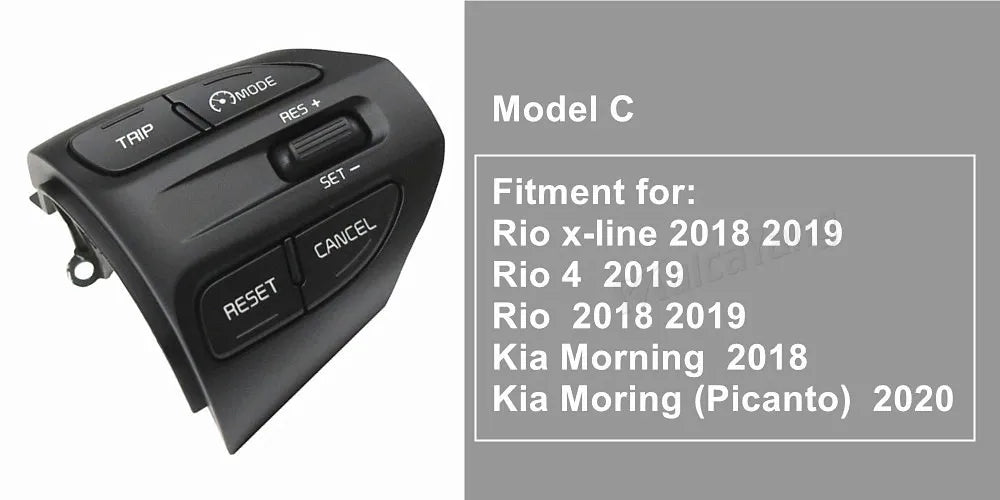 Steering Wheel Button For KIA K2 RIO 2017 2018 2019 2020 2021 RIO X LINE Buttons Bluetooth Phone Cruise Control Volume .