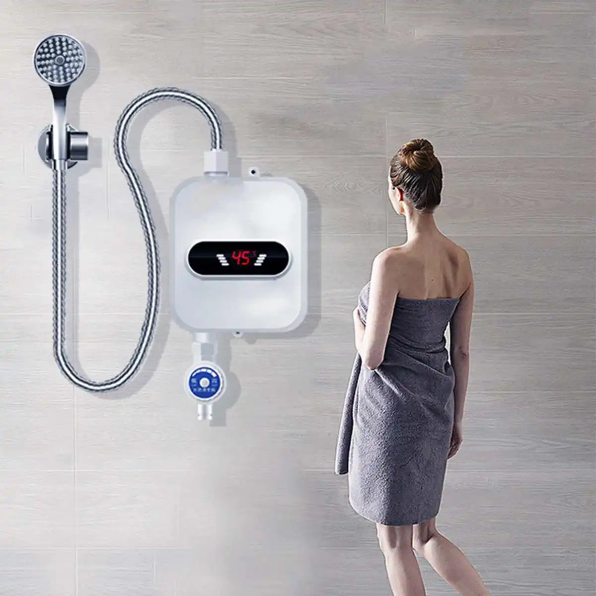 3500W home appliance Faucet Shower Instant Water-Heater Electric Tap Heating Instant Hot Water for Kitchen and Bathroom