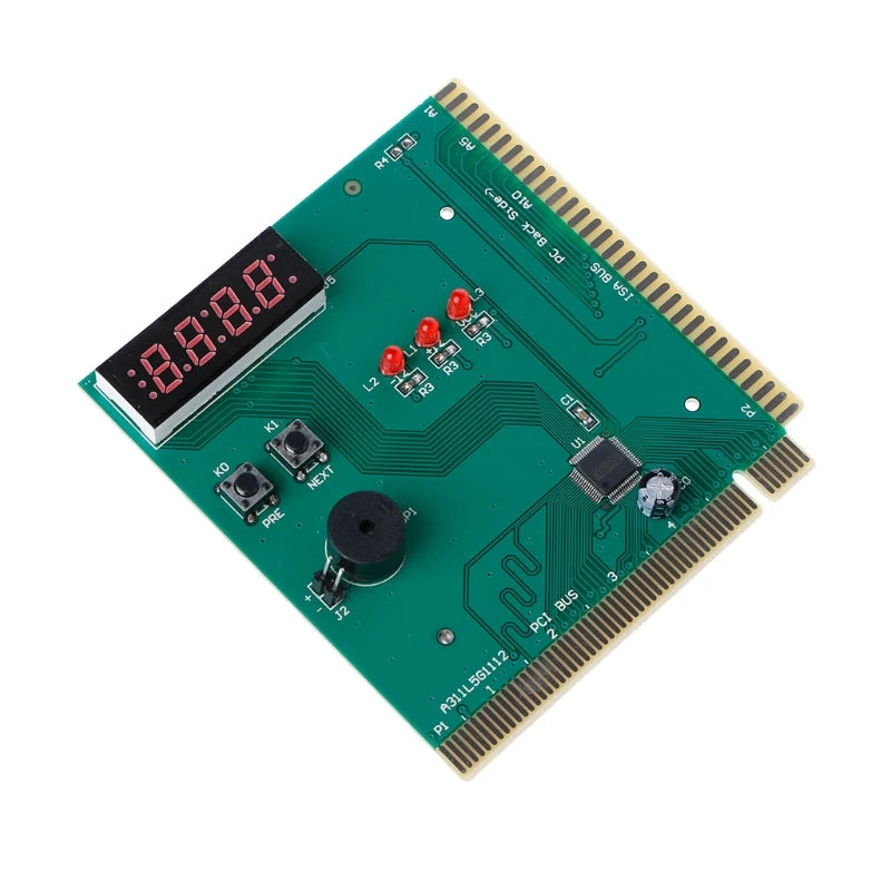 PCI & ISA Motherboard Analyzer Diagnostic Display 4-Digit Computer Debug Post Card