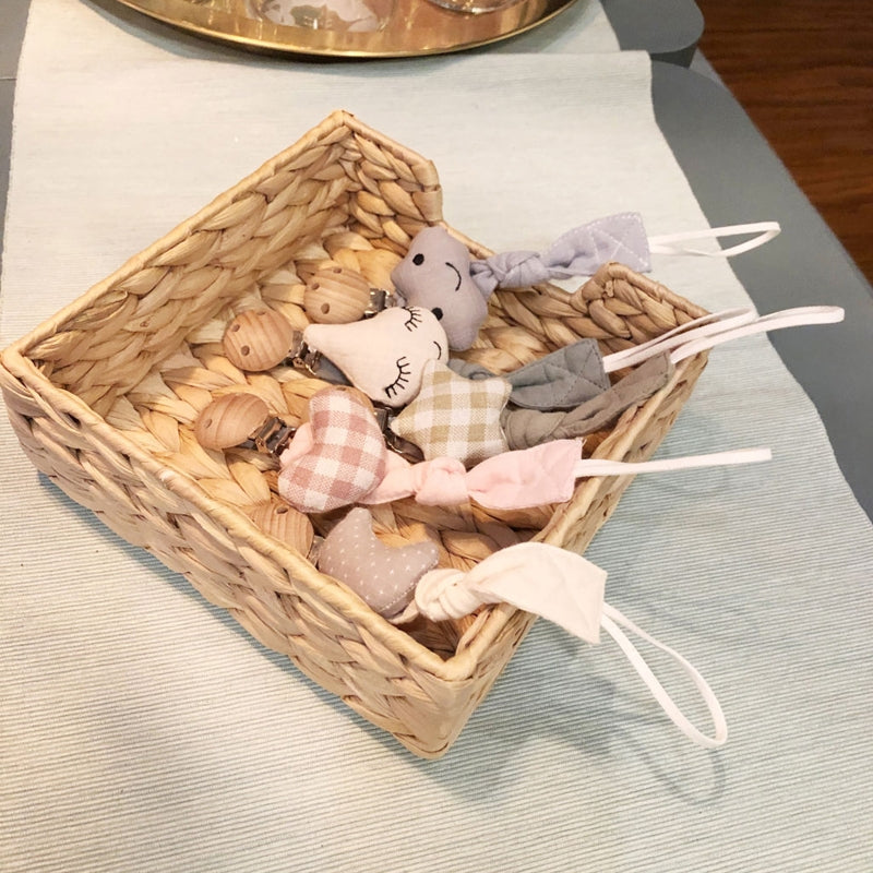 Baby Pacifier Clip Chain Cotton Cartoon Country Style Holder Dummy  Handmade   Christmas Gift Dropshipping