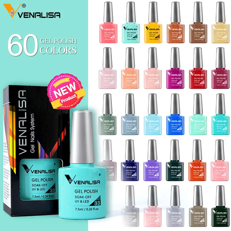 VENALISA Matte Top Coat CANNI Nail Art Design High Quality UV LED Base Coat No Sticky Layer Top Coat, Soak off Matt Topcoat