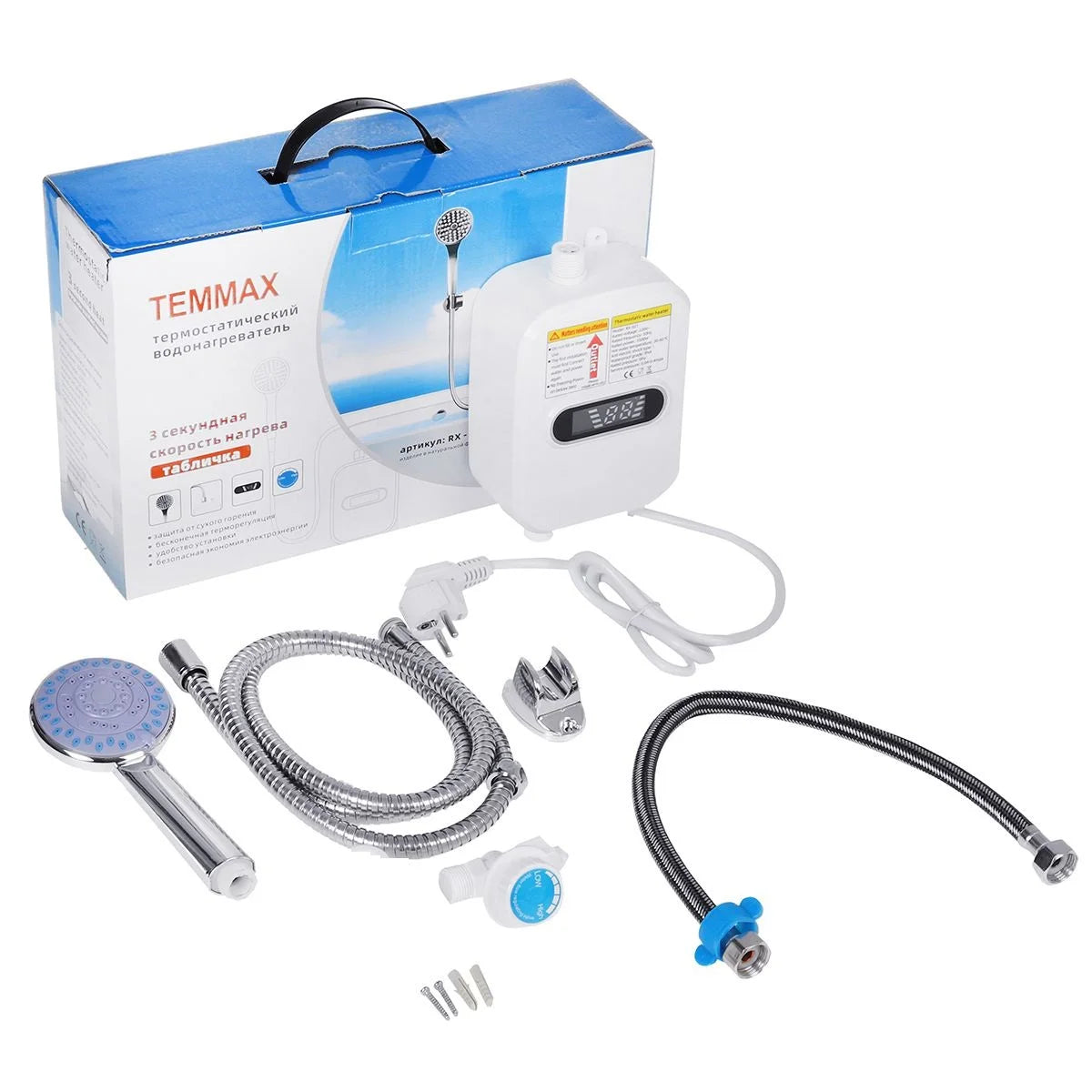 3500W home appliance Faucet Shower Instant Water-Heater Electric Tap Heating Instant Hot Water for Kitchen and Bathroom