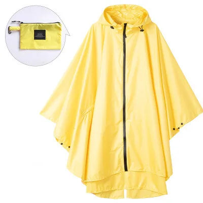 Women Men Poncho Raincoat Waterproof Tent Cover Wear Outdoors Hiking Biker Rain Coat Jacket Zip Cloak Trench