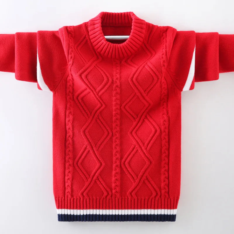 Kids Boys Sweater 2024 Autumn Winter Knitted Cotton Toddler Clothing Children Cardigan Sweater For Age 5-15 Years Outerwear Coat