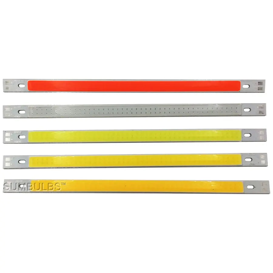 [Sumbulbs] 200x10MM 0422 10W LED Light COB Strip Lamp DC 12-14V 1000LM Green Yellow Red Blue Warm White Pure White Bar Light