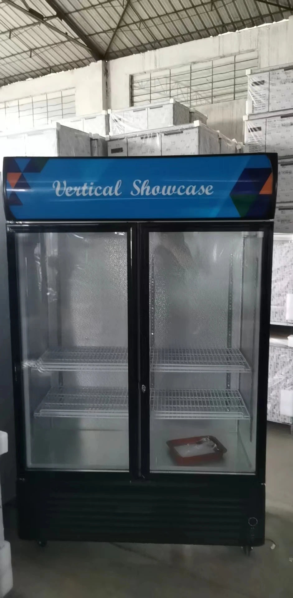 Commercial Supermarket Upright 3 Glass Door Cool Drink Display Fridge showcase Refrigerator Beverage Bear Cooler