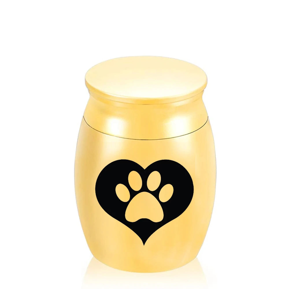 Mini Container for Ashes Coffin Box Urns for Human Ashes Pet Memorial Keepsake Stainless Steel Cremation Urn Funeral Supplies