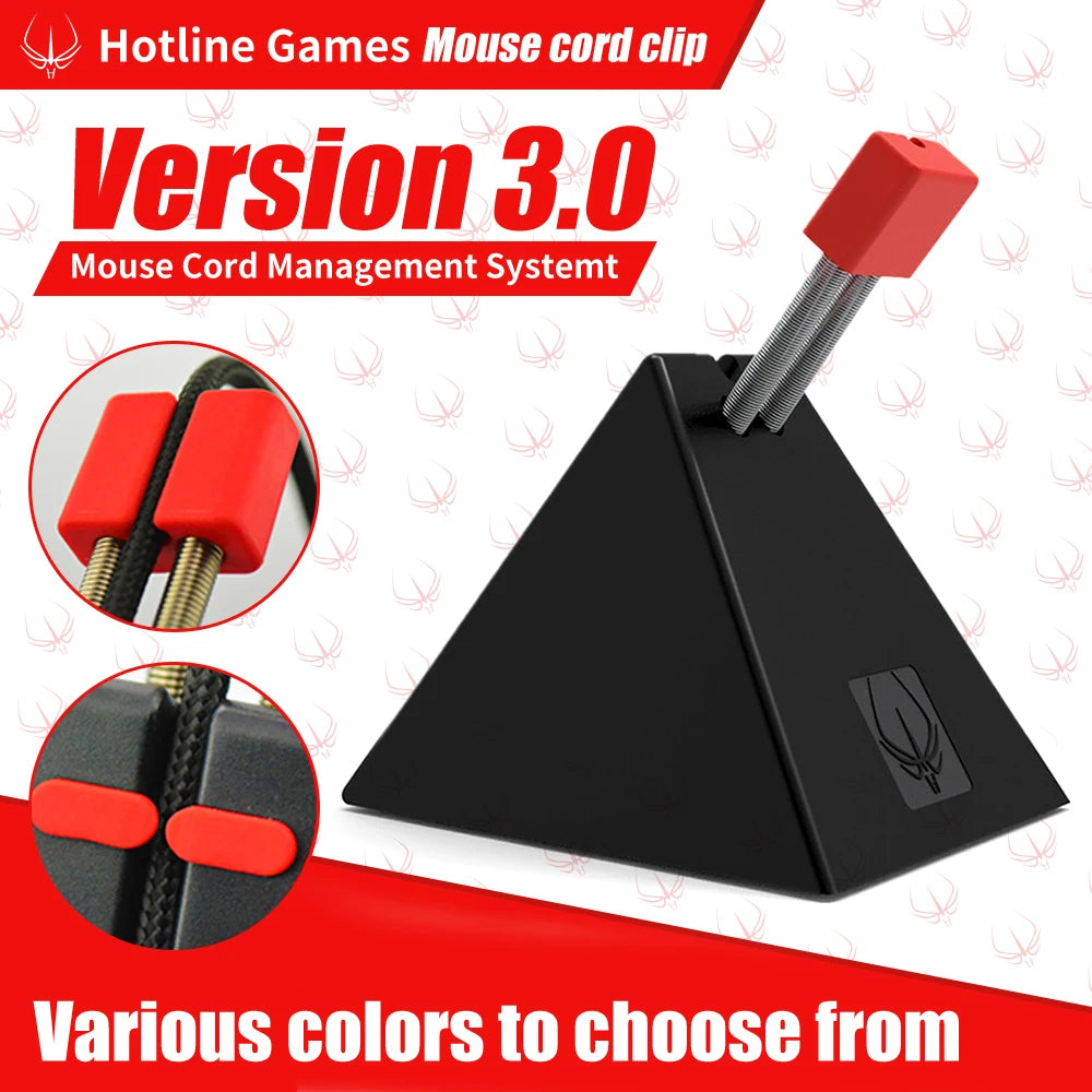 Hotline Games 3.0 Gaming Mouse Cord Clip for Zowie Esports FPS Logitech Razer Game Mouse Bungee Cable Winder