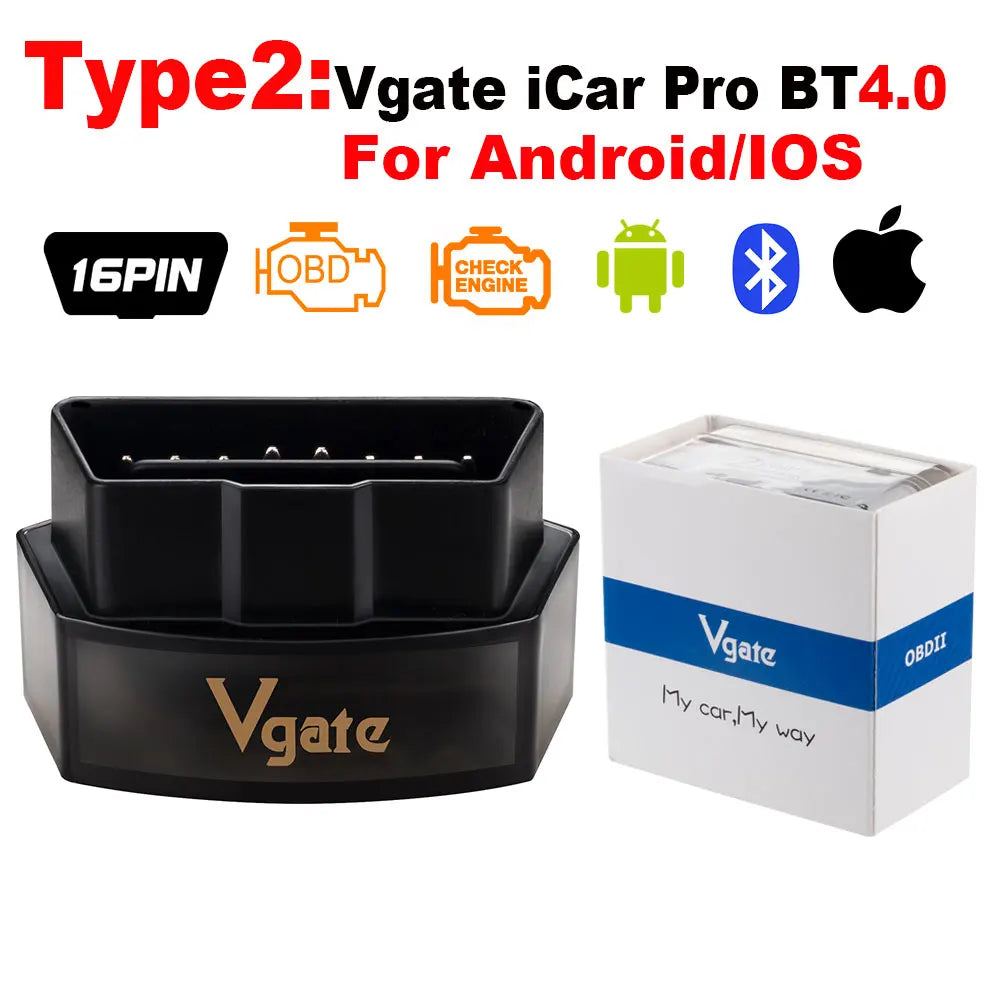 Vgate Vlinker MC V2.2 iCar Pro Bluetooth 4.0 WIFI OBD2 Scanner For Android IOS Auto Code Reader OBDII Tool PK V1.5 ELM327