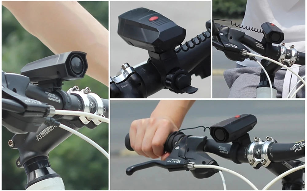 Bicycle Bell Cycling Horns Electronic Bike Bicycle Handlebar Ring Bell Horn Strong Loud Air Alarm Bell Sound Bike Horn Safety