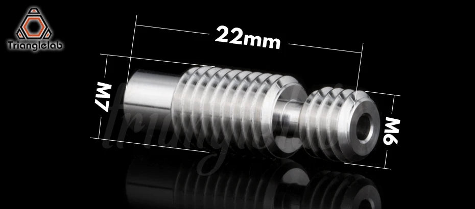 trianglelab GRADE5 V6 titanium alloy heatbreak  1.75MM for VOLCANO V6 HOTEND for Carbon fiber wear resistance 3D printer